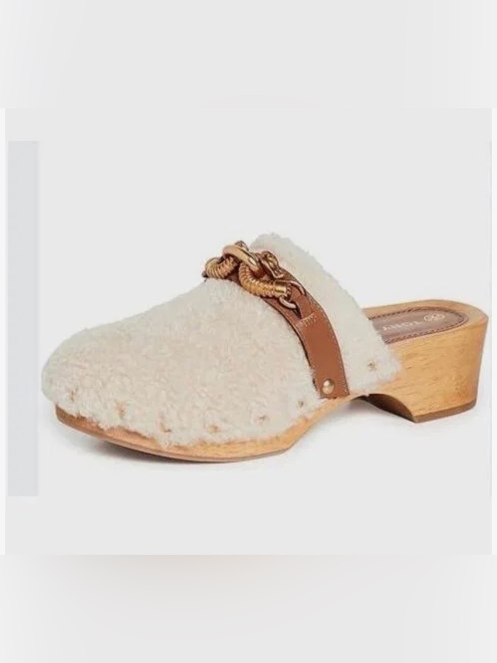 Tory Burch Jessa Shesarling Clogs
